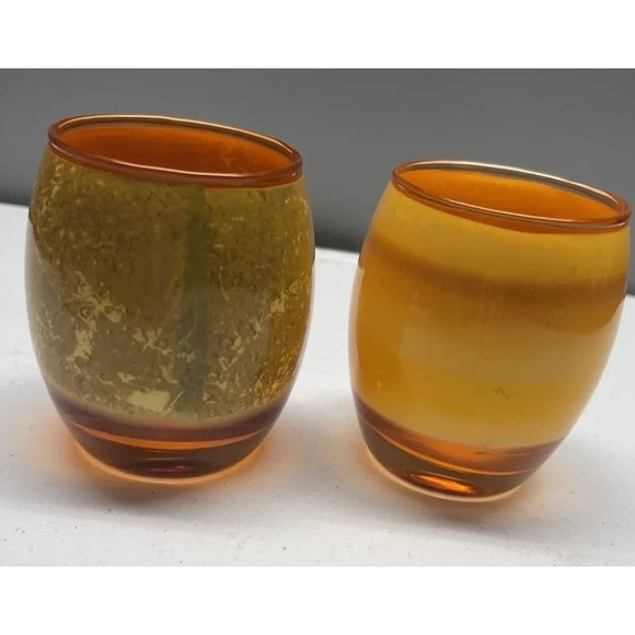 Venus Single Solar System Planet Glass Outer Space Votive Holders - Set of 2 - Picture 2 of 4